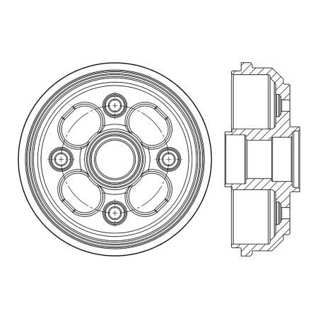Centric C-Tek Standard Brake Drum, C-Tek 123.99026